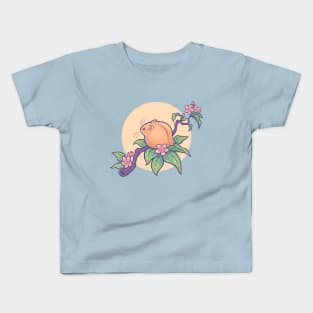 Fuzzy Peach Hamster Kids T-Shirt